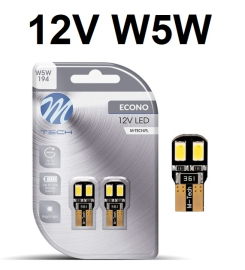 LED AUTO SIJALICA W5W 12V CANBUS BELA LB323W M-TECH